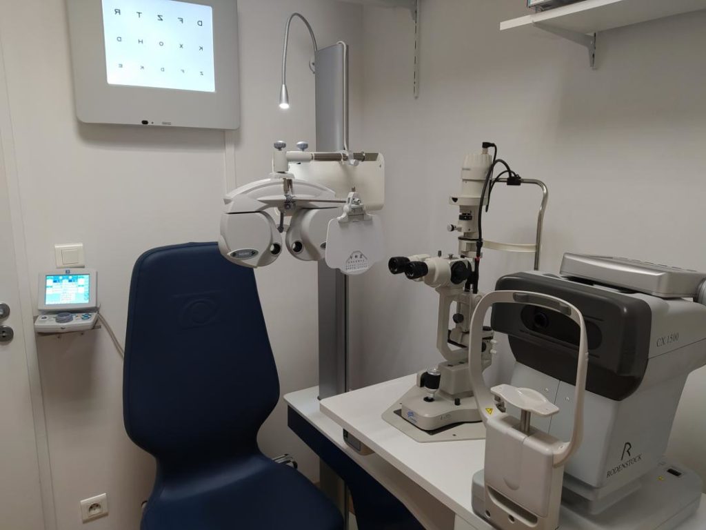 La salle d'examen optique de l'opticien lamy craponne